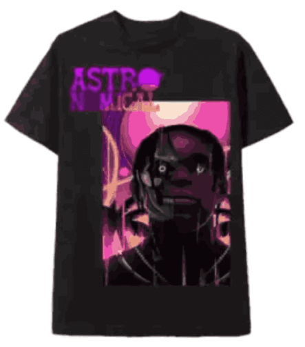 Cactus Jack Astronomical Black Shirt