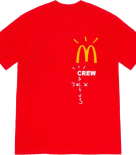 Cactus Jack McDonald’s Bold Graphic Shirt
